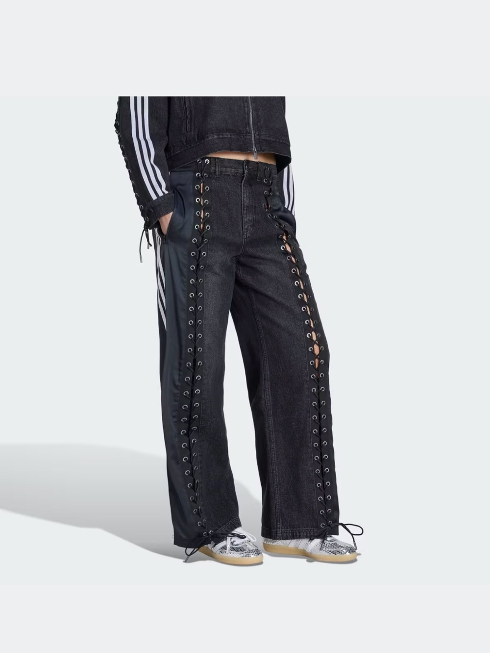 ADIDAS Denim Lacing Pants XL